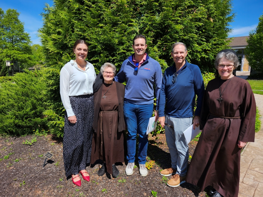 Antonaccis visit Franciscan Life Center campus